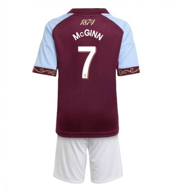 Aston Villa John McGinn #7 Hjemmebanetrøje Børn 2025-26 Kortærmet (+ Korte bukser)
